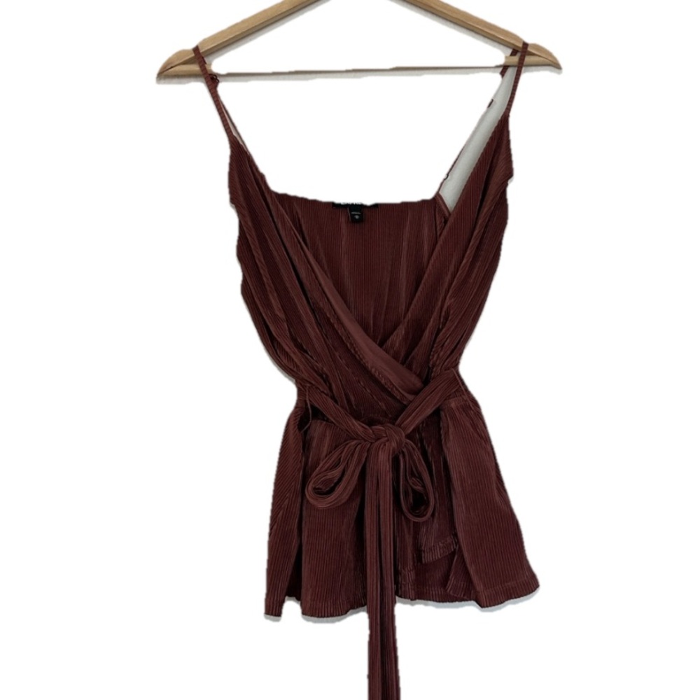 Express Mauve Deep V Tank Blouse Sz. M